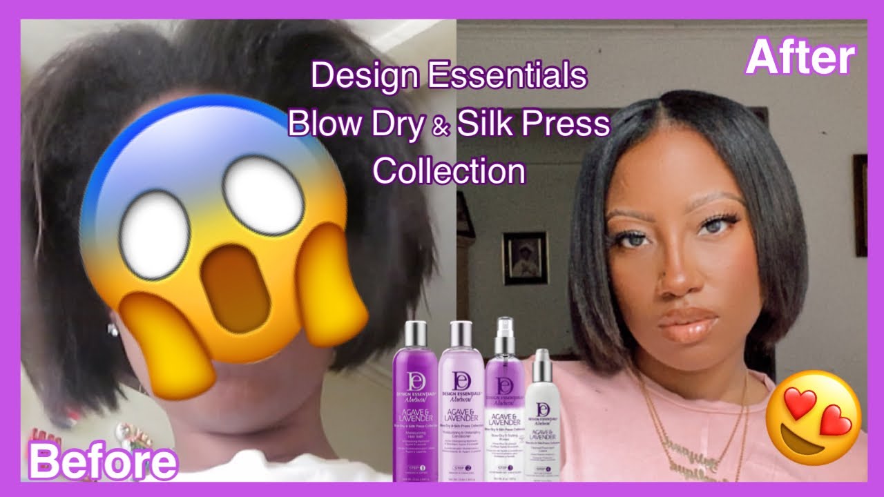 The Best Silk Press At Home  | Design Essentials Agave & Lavender