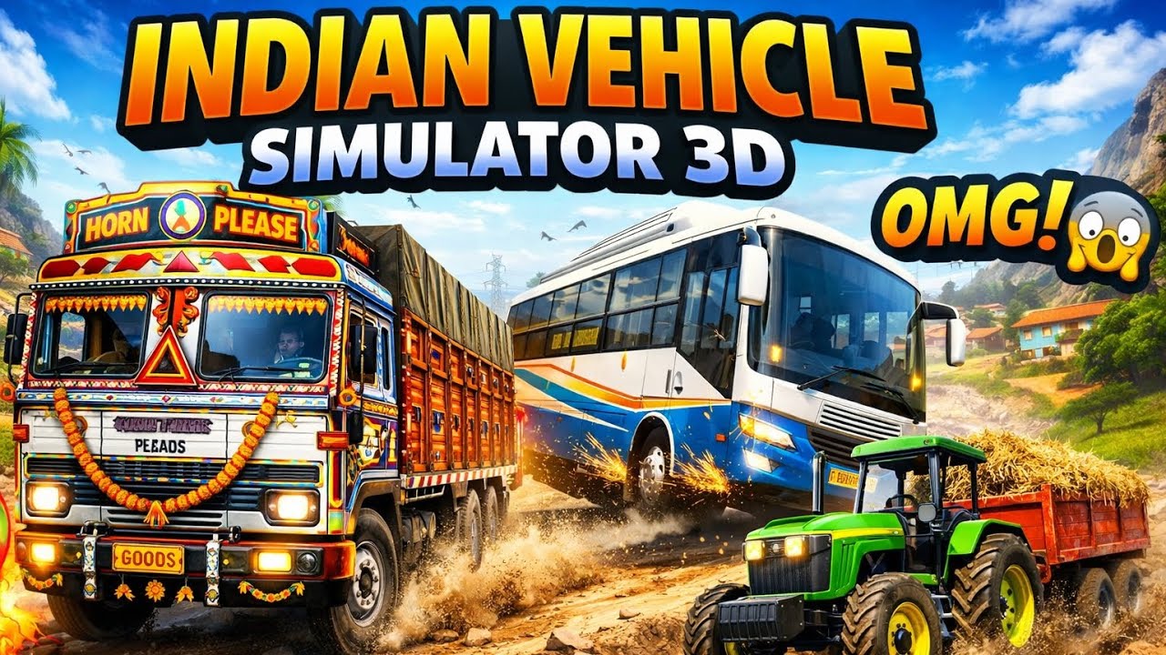 Indian Vehicle Simulator 3D Crazy Truck & Bus Driving 😱 | Realistic Gameplay