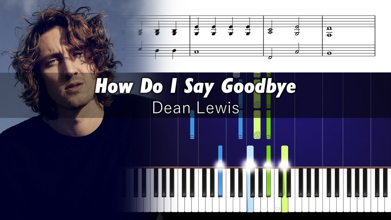 Dean Lewis - How Do I Say Goodbye - ACCURATE Piano Tutorial + SHEETS