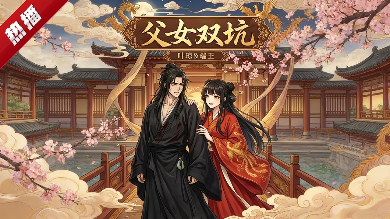 MULTI SUB《父女雙坑》自從端王府的獨苗苗葉瓊腦袋被驢踢中失憶後。老紈絝端王好日子到頭了。別人家父慈子孝，端王府雞飛狗跳。葉瓊不是在坑爹，就是在坑爹路上… #AI #漫劇 #動漫 #無盡動漫社