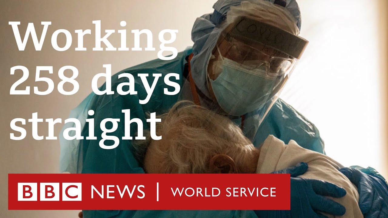 Coronavirus: US doctor who has worked 258 days straight goes viral - BBC World Service