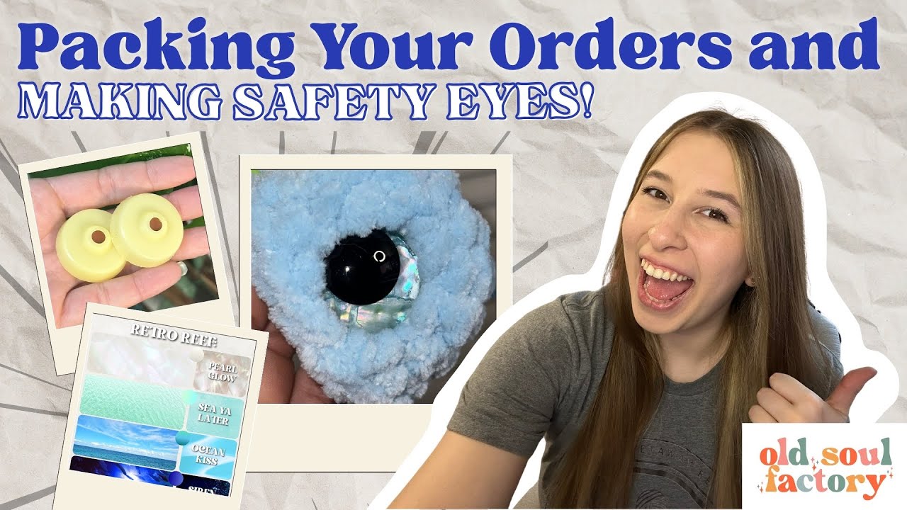 🌟Влог студии продуктивного вязания крючком | Индивидуальные защитные глазки + упаковка заказа! 💕