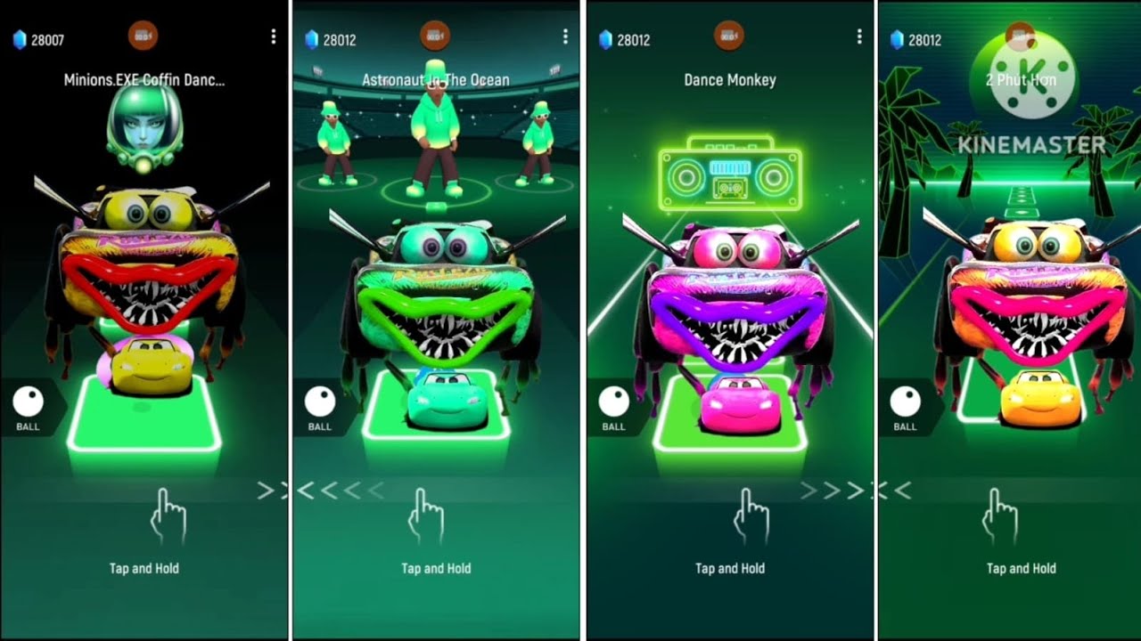 McQueen Eater 🆚 McQueen Eater Red 🆚 McQueen Eater Monster 🆚 McQueen Eater Megamix #gaming #gameplay