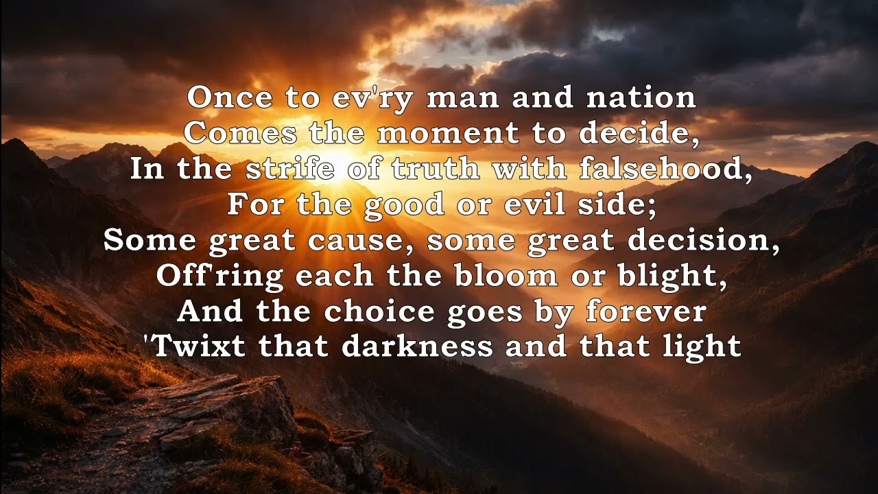 Once to Every Man and Nation (London Philharmonic Choir) (with lyrics)