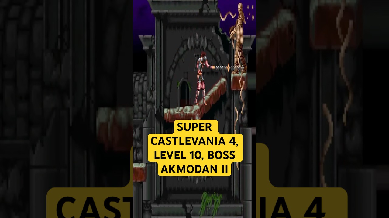 Super Castlevania IV (SNES 1991) - Уровень 10, Босс Акмодан II 