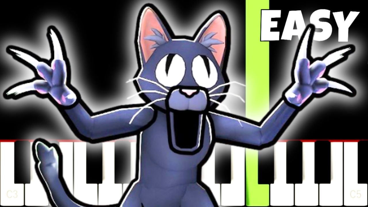 99 Nights In The Forest - CAT Theme - EASY Piano