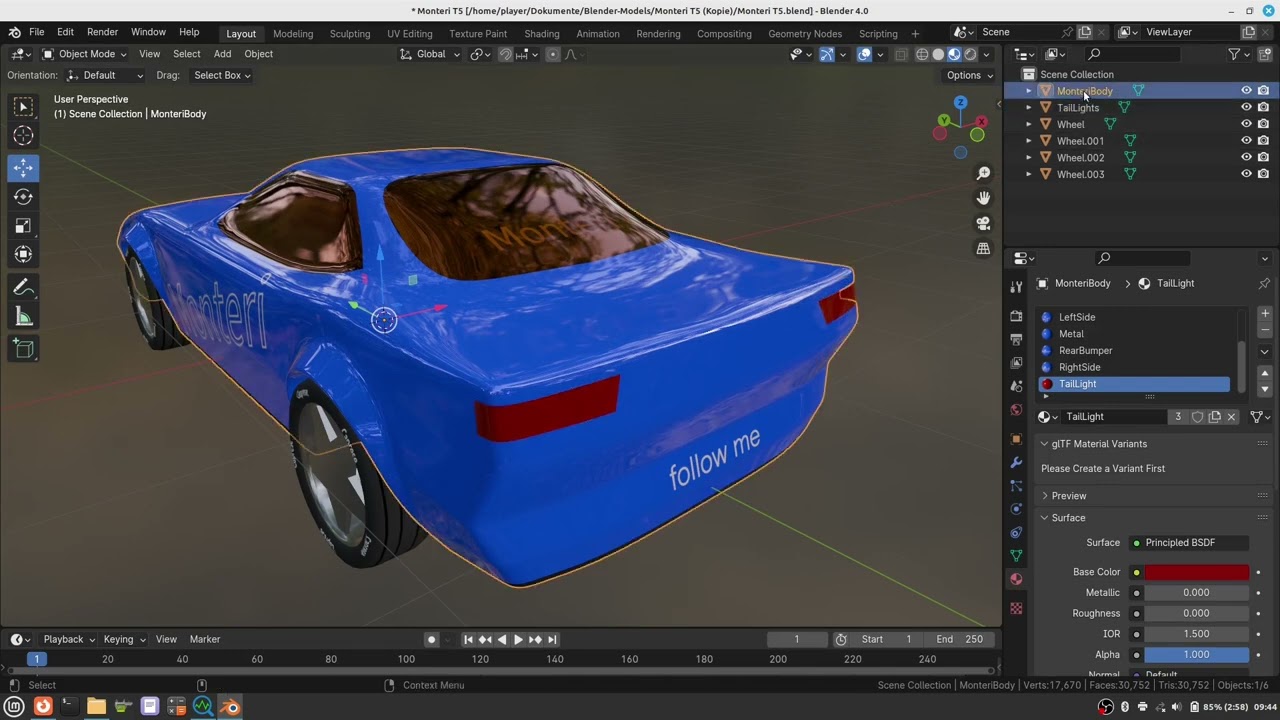 How to control brake lights (Godot 4)