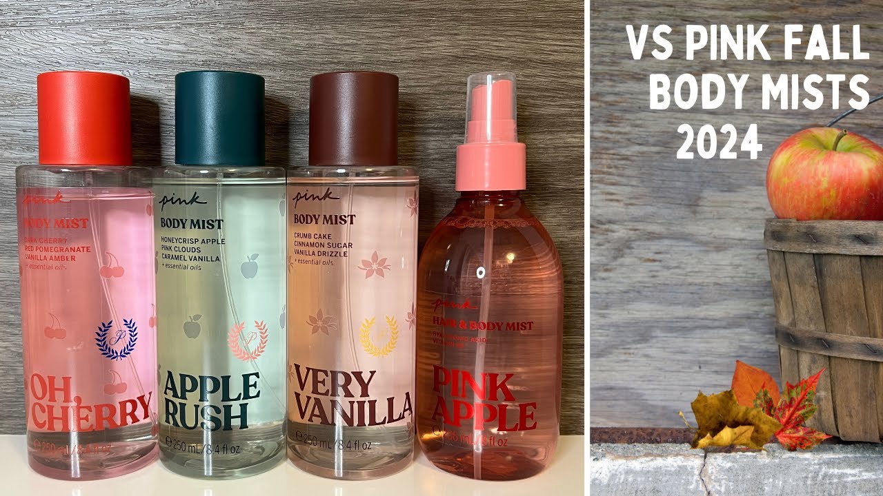 *NEW* Victoria’s Secret PINK Fall 2024 Mists (Oh, Cherry, Apple Rush, Very Vanilla) + Pink Apple