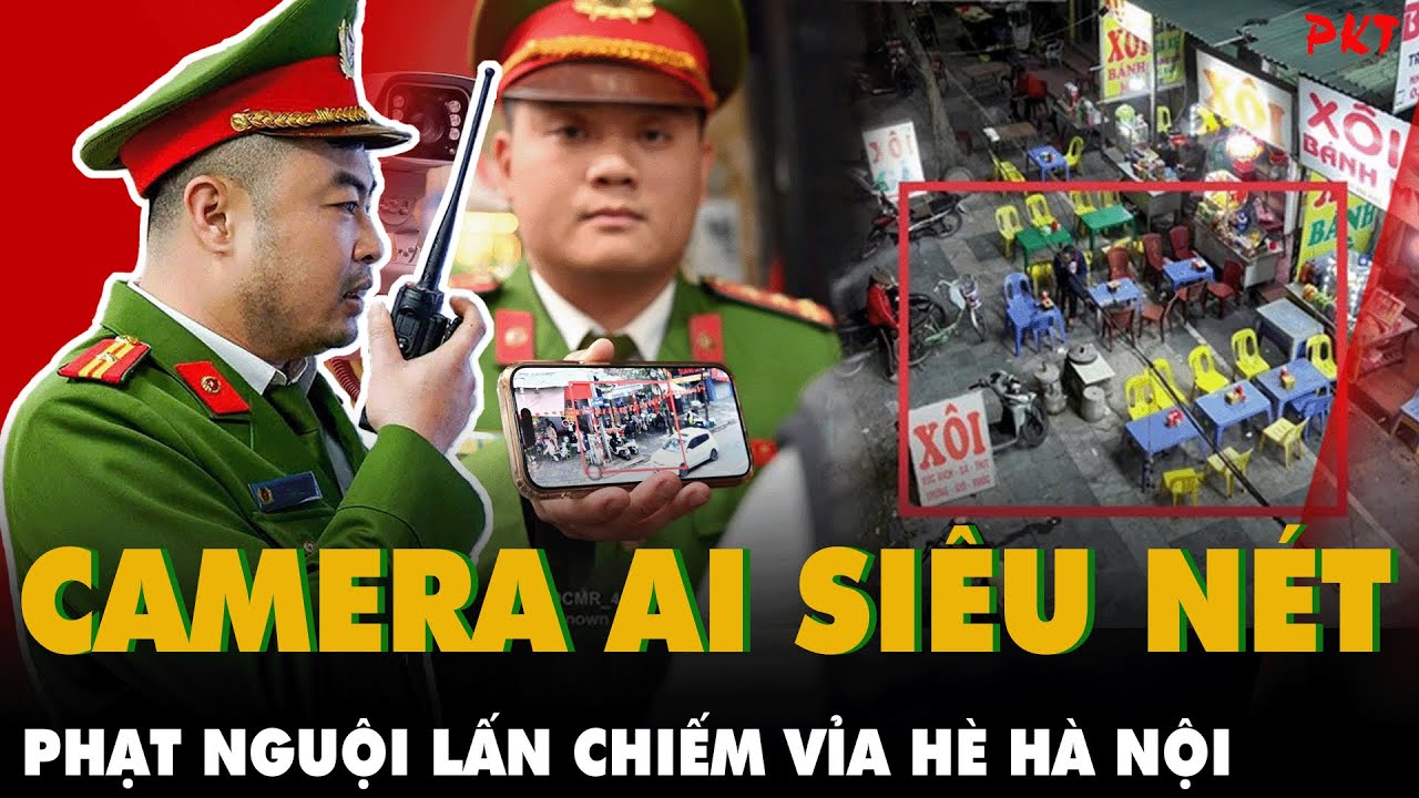 Hà Nội lắp camera AI: 257 trường hợp LẤN CHIẾM VỈA HÈ, VI PHẠM BỊ PHẠT NGUỘI chỉ trong 1 ngày | PKT