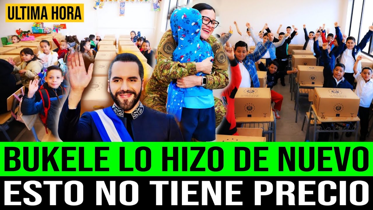 BUKELE LO HIZO DE NUEVO, ESTO NO TIENE PRECIO ! LE ENVIARON LAS GRACIAS A BUKELE.