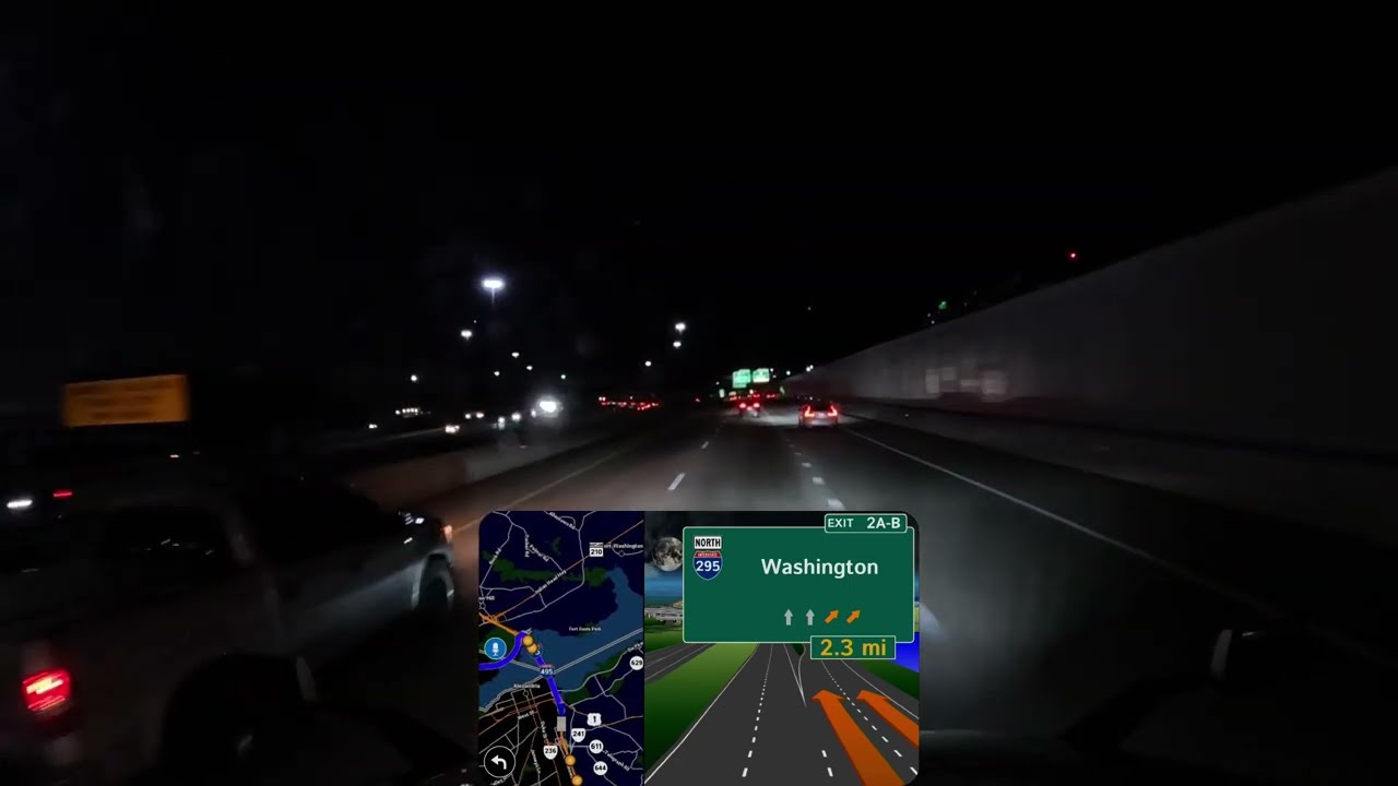 December 26, 2024/345 Trucking in Washington DC at night