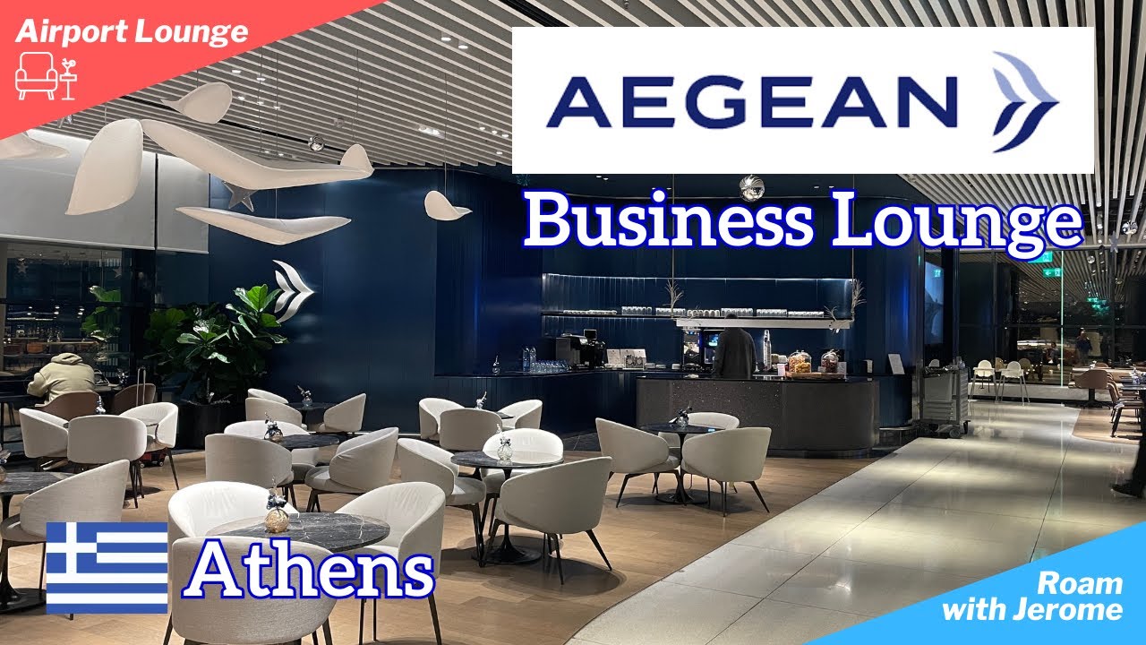 AEGEAN BUSINESS LOUNGE REVIEW 🇬🇷 | ATHENS AIRPORT Non-Schengen Area