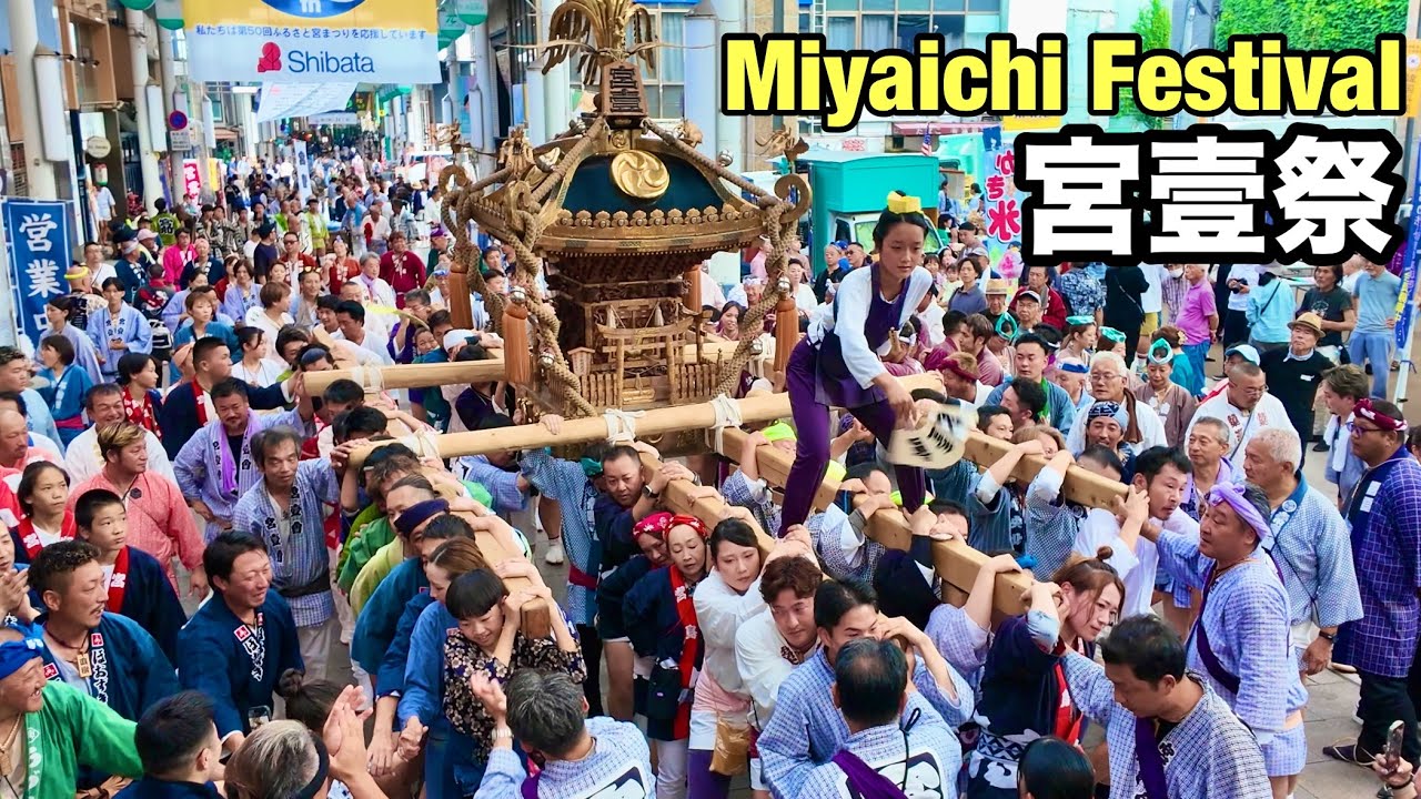 【宇都宮】宮壹祭2025 圧巻の宮壹會の神輿渡御 ❶ The spectacular Miyaichikai portable shrine procession