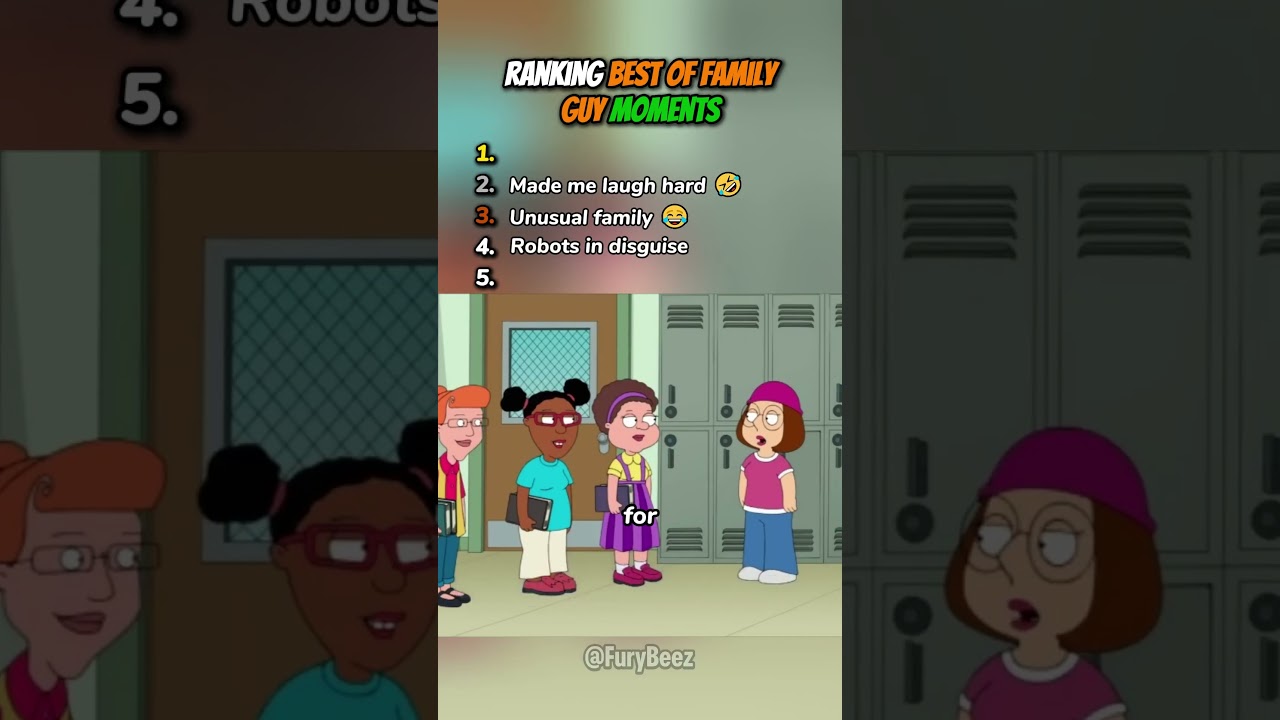 Ranking Best of Family Guy Moments