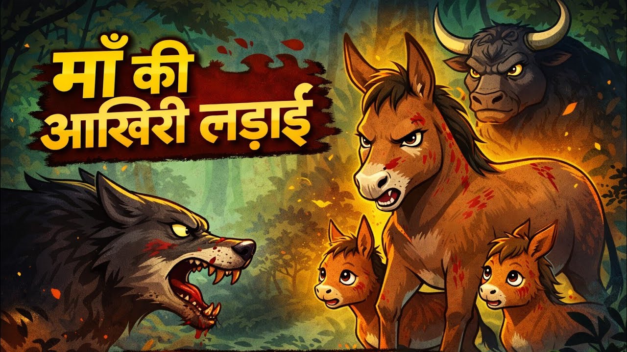 बैल और शेर की लड़ाई | Bell Or Sher Ki Ladai | Animal Story New | New Moral Stories |