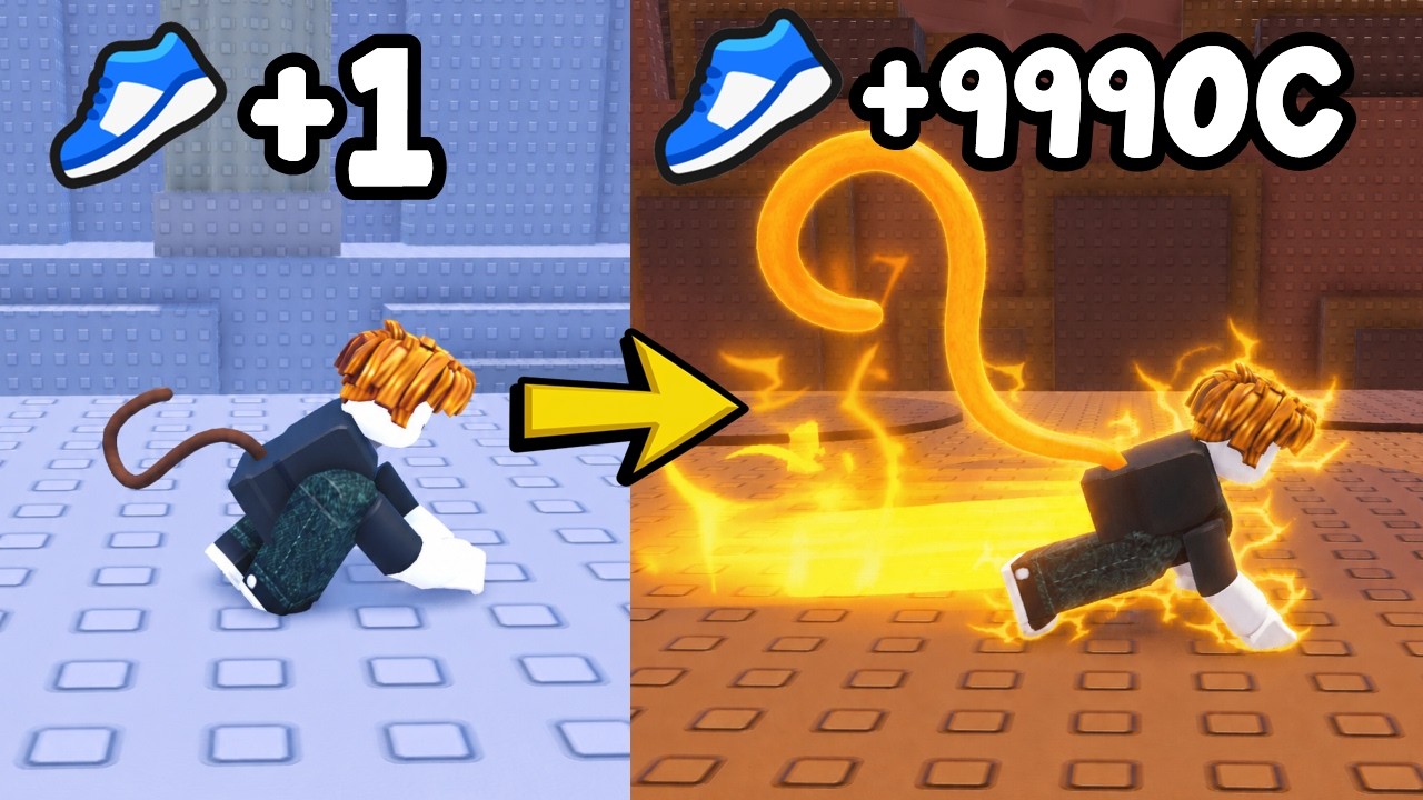 Becoming The Fastest Player In Roblox +1 Speed Monkey Escape!