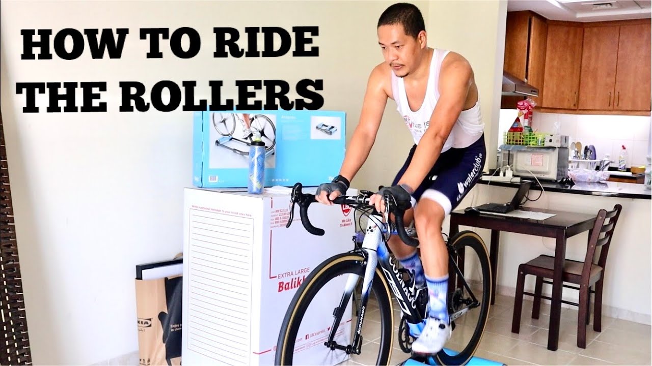 HOW TO RIDE ON THE ROLLERS - FOR BEGINNERS ( MY FIRST TRY ) USING TACX ANTARES ROLLERS