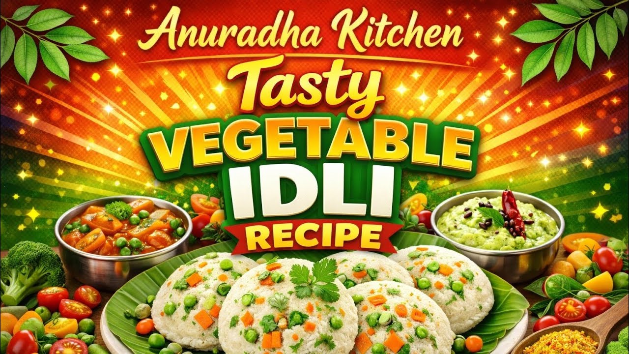 Vegetable Idli Recipe 😋 | हेल्दी और टेस्टी नाश्ता | Anuradha Kitchen