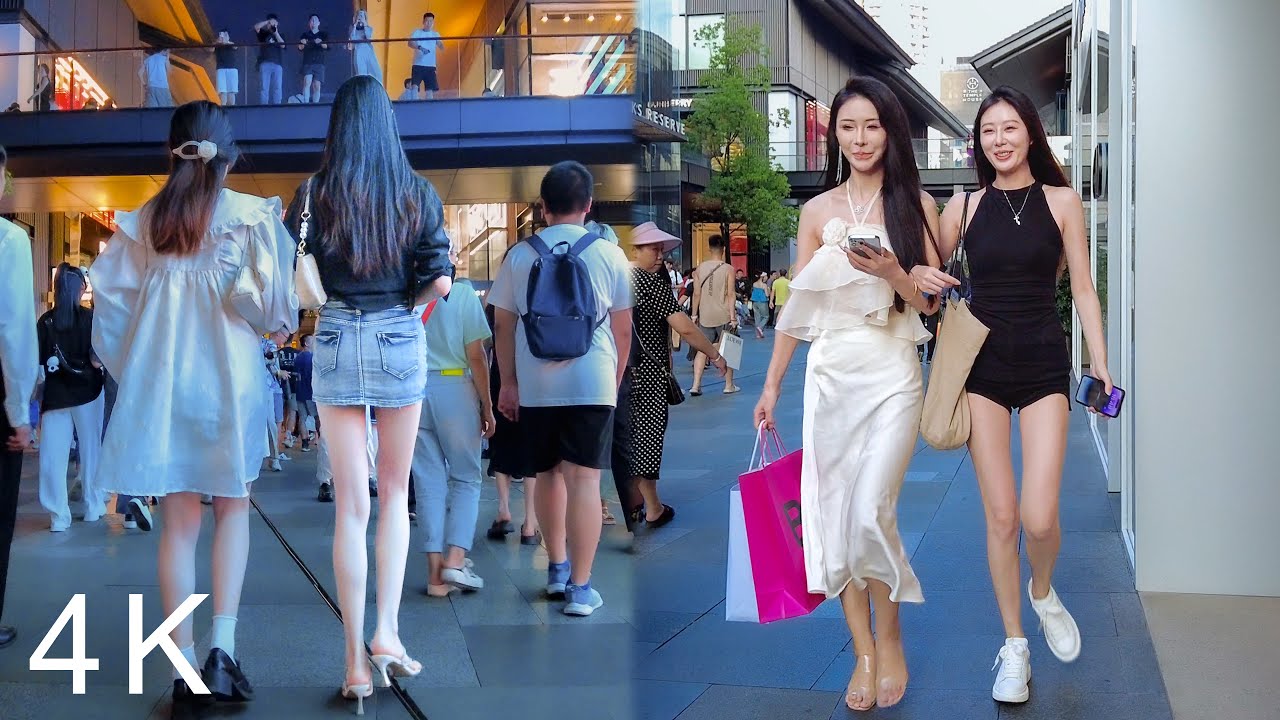 這對大長腿有一米八了吧？ 極品模特兒比例 China Street, Nightlife, China Street View, Chinese cities