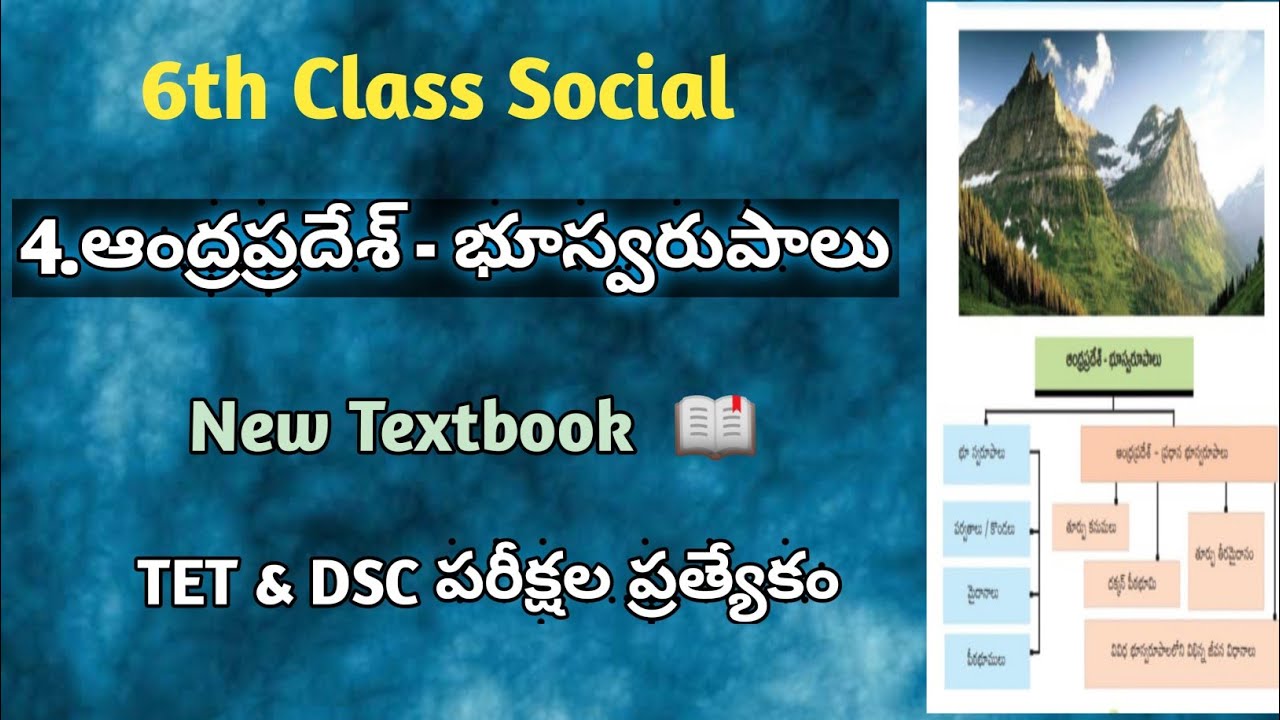 6th class social 4th lesson ఆంద్రప్రదేశ్ - భూస్వరుపాలు andrapradesh - bhuswarupalu | social studies