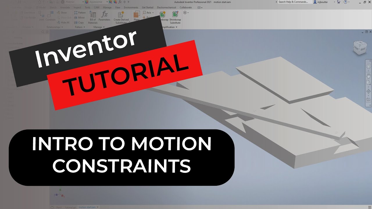 Inventor Motion Constraints Where to Start