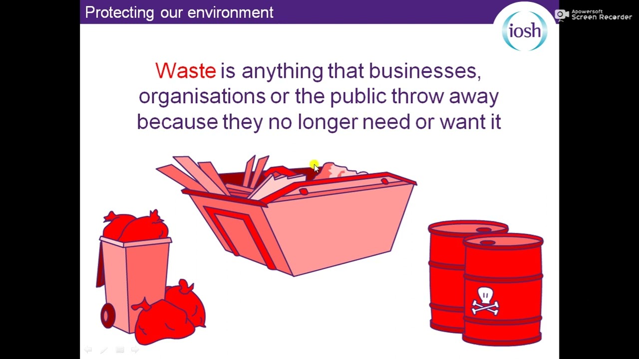 IOSH Module 8 | Protecting our Environment