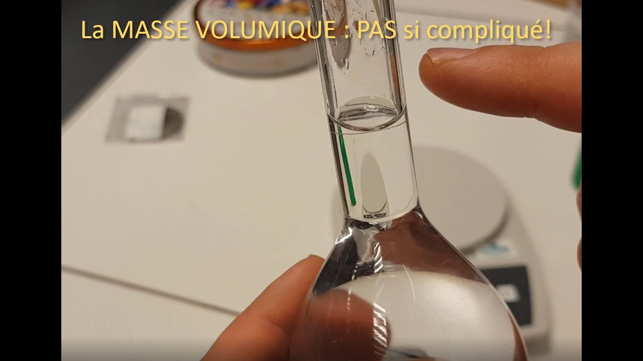 LA MASSE VOLUMIQUE : C'est pas compliqué!