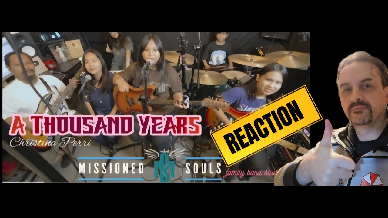 A Thousand Years by Christina Perri  Missioned Souls - family band studio cover REACTION