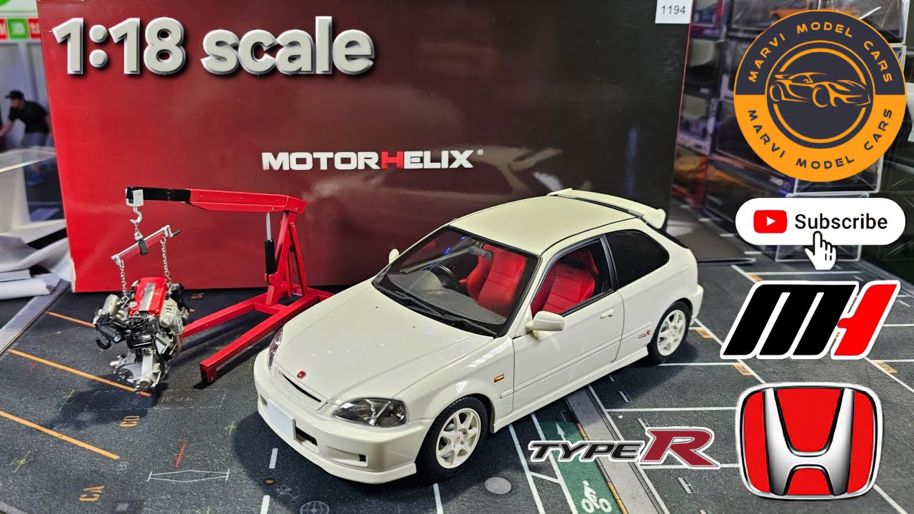 Honda Civic EK9  TYPE R | MOTORHELIX 1:18 scale EP.160