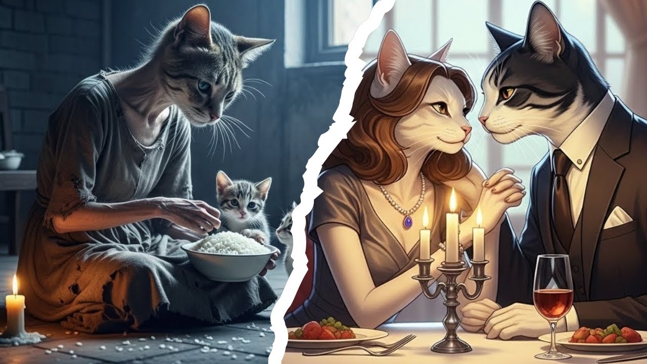 MOTHER cat Raises Her Adorable Kittens All Alone