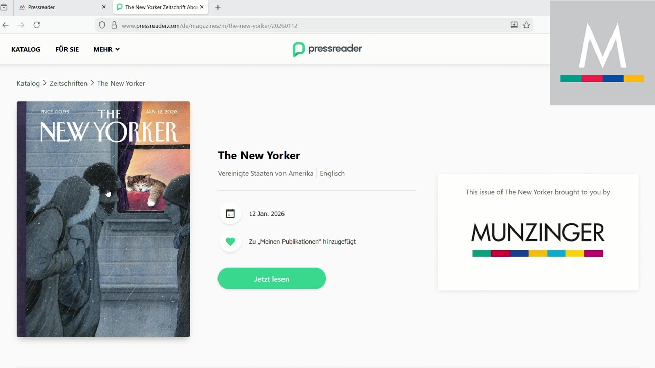 PressReader Tutorial | Munzinger-Archiv GmbH