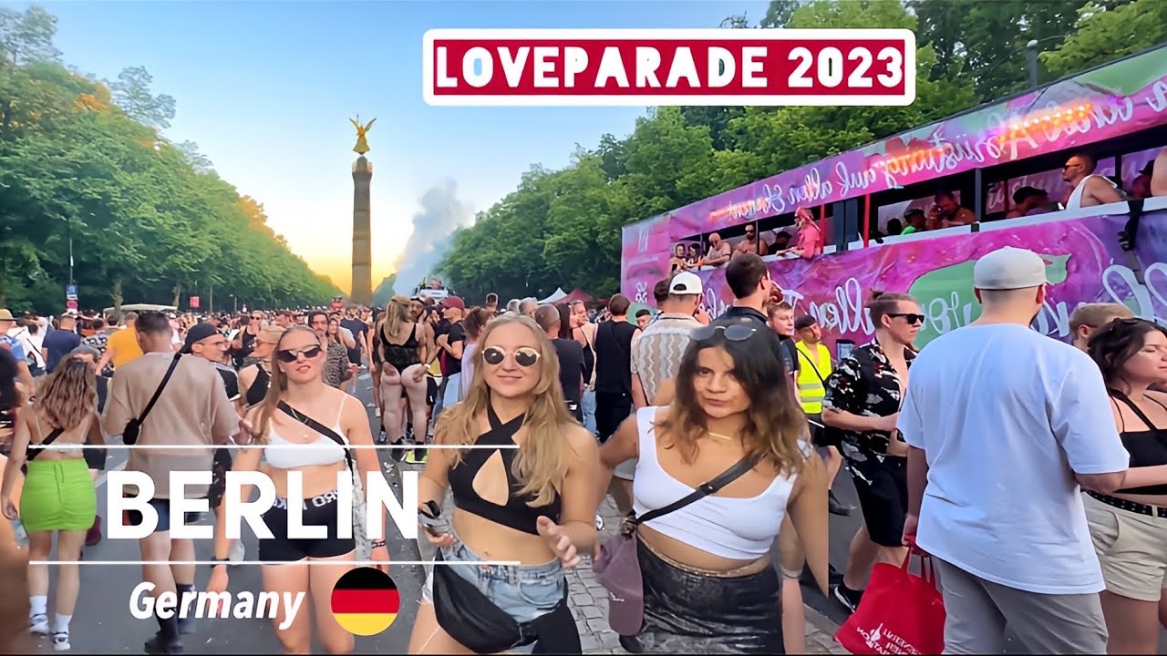 Loveparade Berlin [4K] - Germany 2023 🇩🇪 Rave The Planet - Siegelssäule | Walking Tour