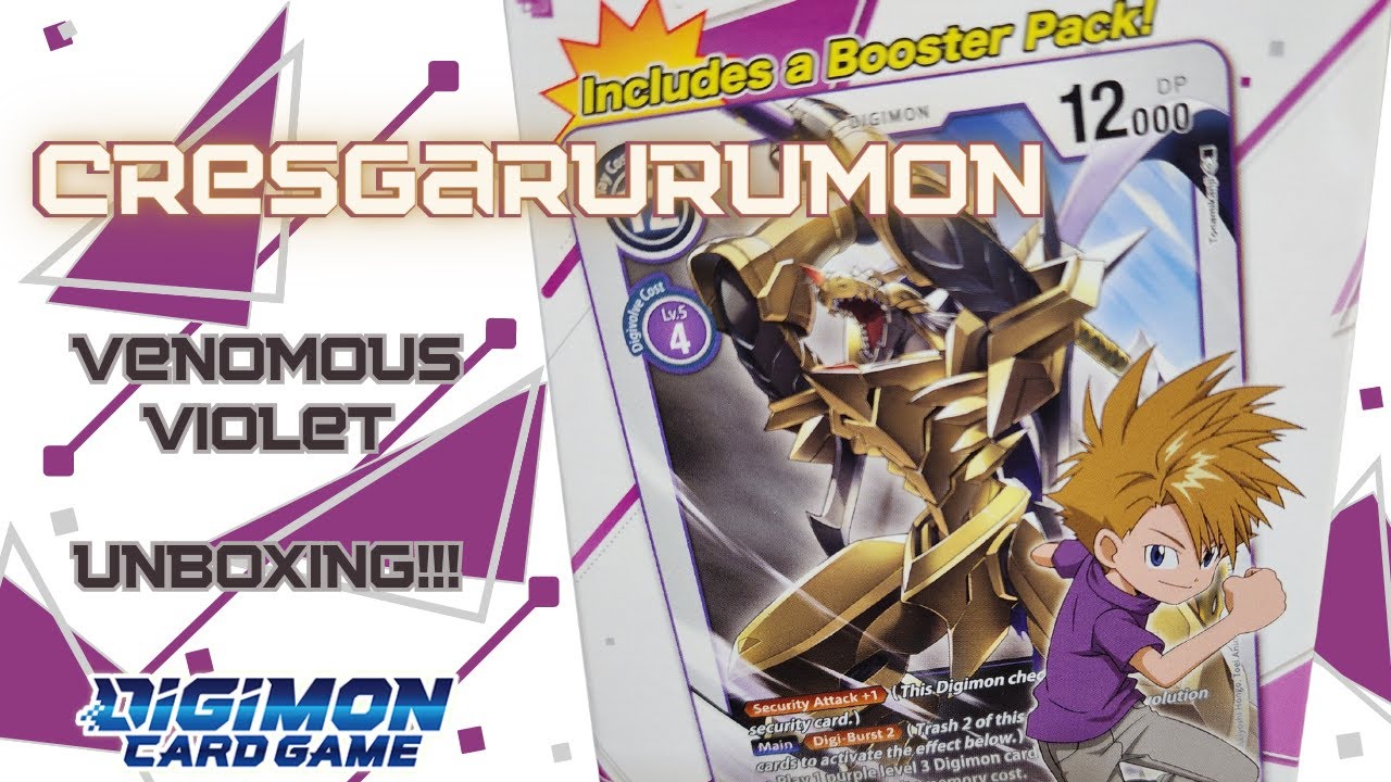 Unboxing Digimon Starter Deck ST6 Venomous Violet! - Digimon TCG
