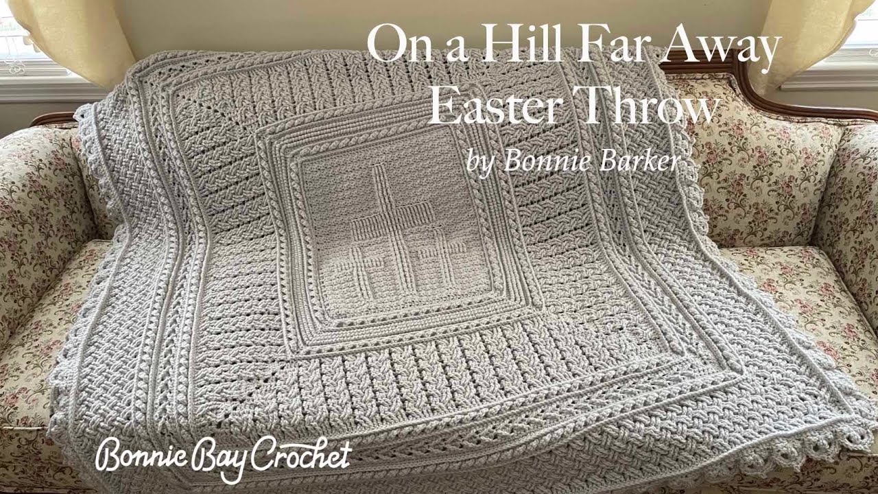 On a Hill Far Away Easter Throw