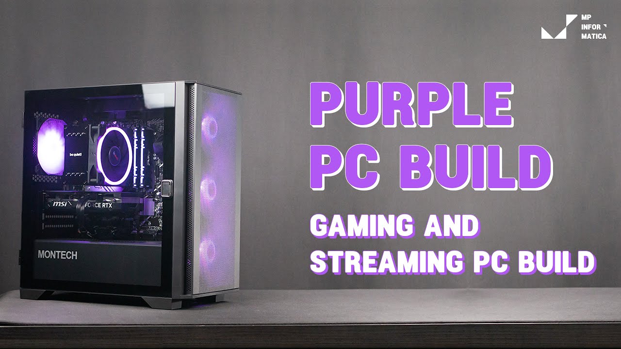 PURPLE LOOK Achieved! | Montech Air 100 ARGB Cinematic PC Build | Intel i5 12600KF, MSI RTX 4060 Ti