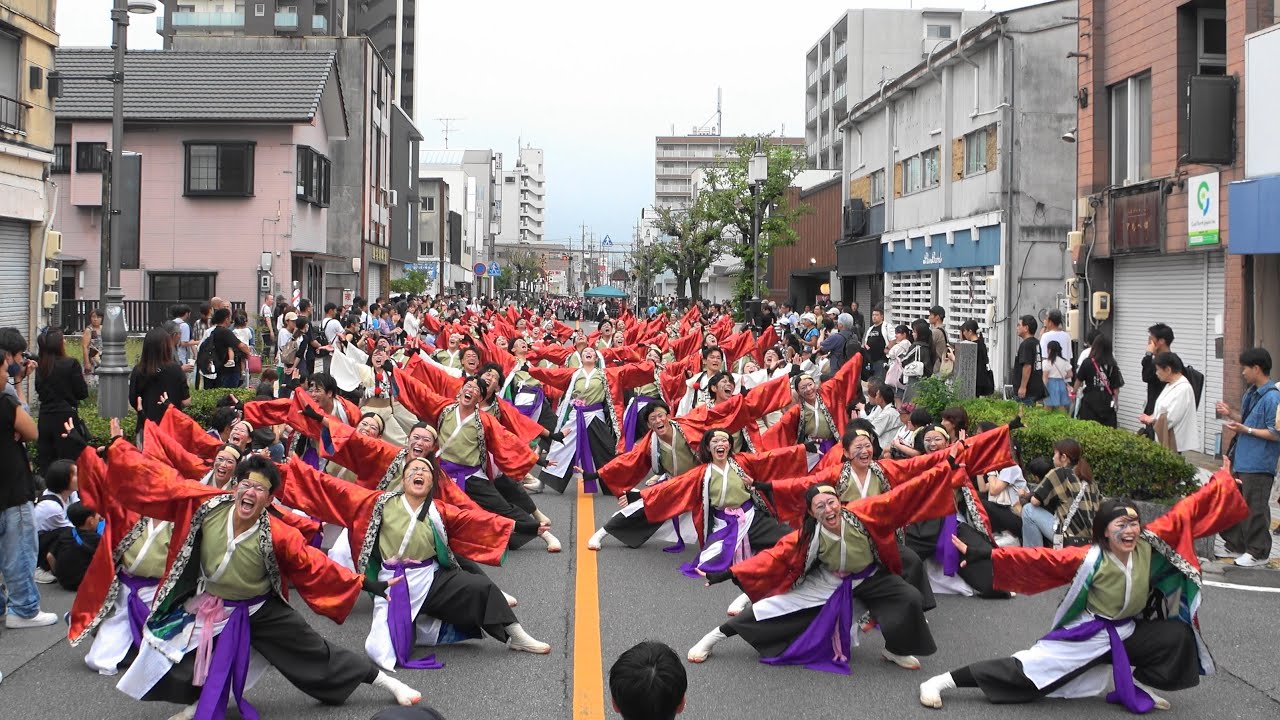 岡山うらじゃ連　旭　安濃津よさこい2025  津新町通り会場