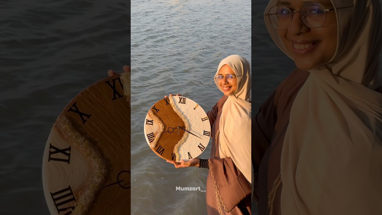 Resin clock | Handmade Home Decor