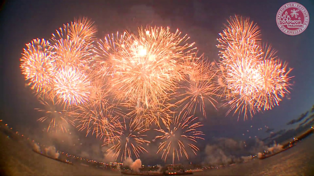 Салют день города Новосибирск 2019. XVI фестиваль фейерверков на реке Обь.