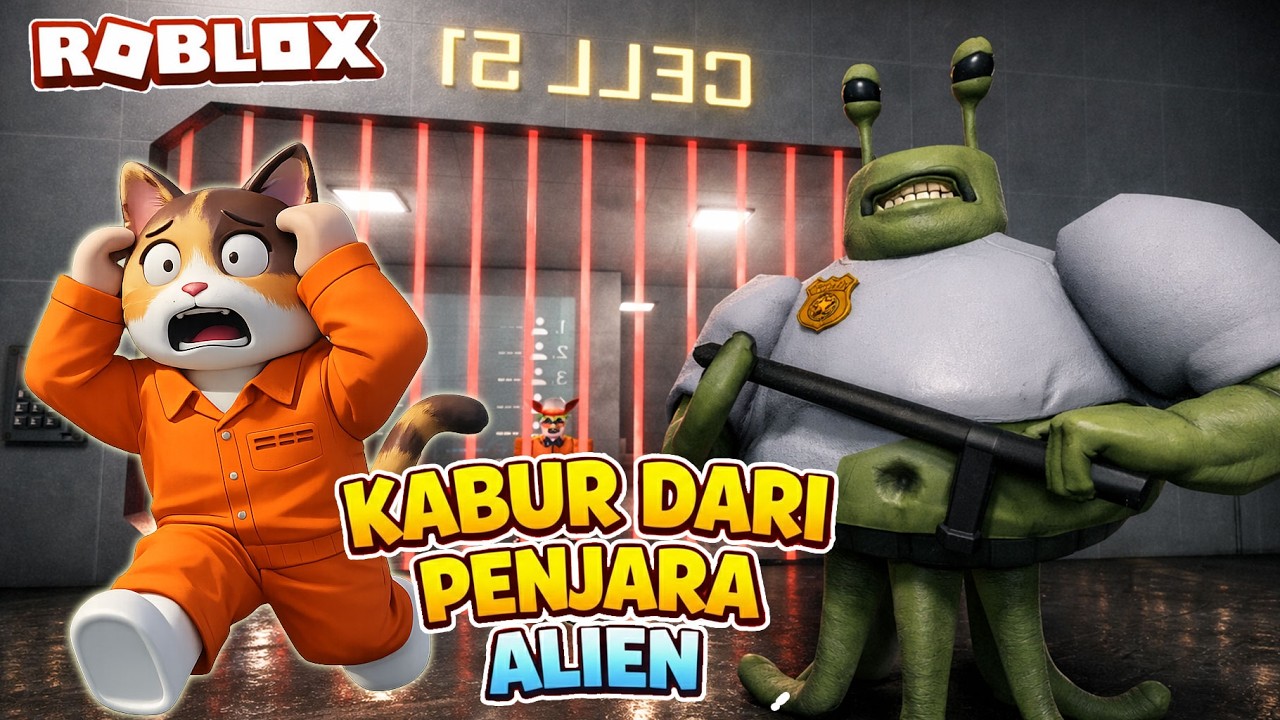 ALIEN PANIK! 😱 Cuplis Kabur dari Penjara 👽🚀 | Roblox Lucu
