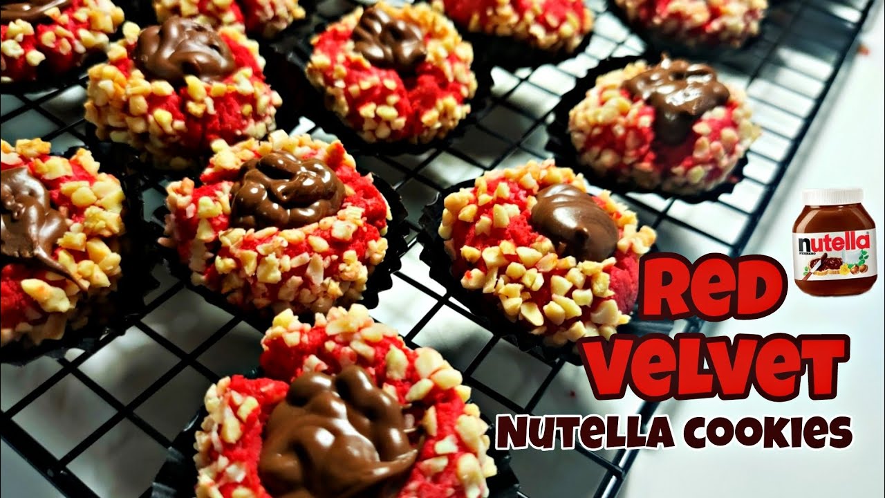 Red Velvet Nutella Cookies  | My Style |