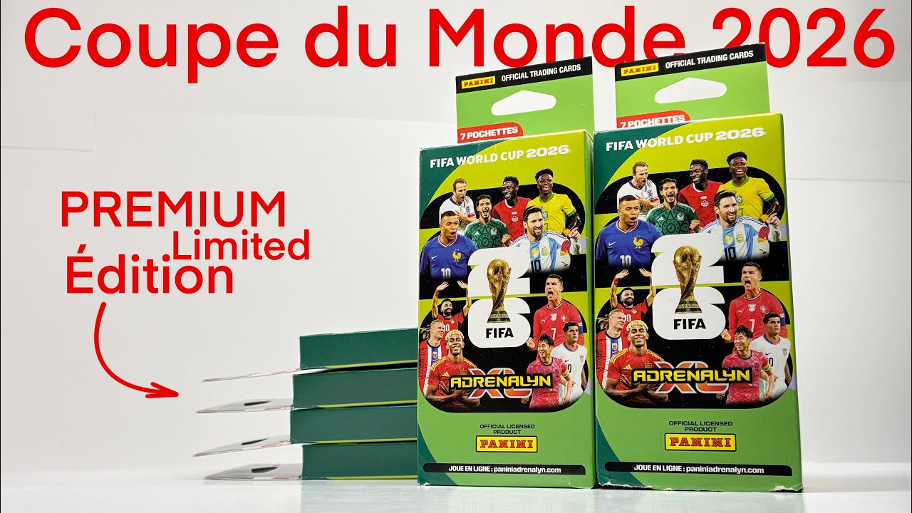 ATTENTION LIMITED EDITION DOUBLE PATTERN ! Panini coupe du monde  2026 Adrenalyn XL 