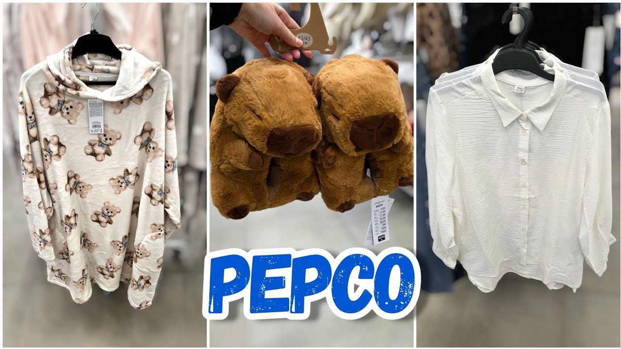 PEPCO 🛍 Kapcie kapibara❗️Nowości odzieżowe i świąteczne ❗️