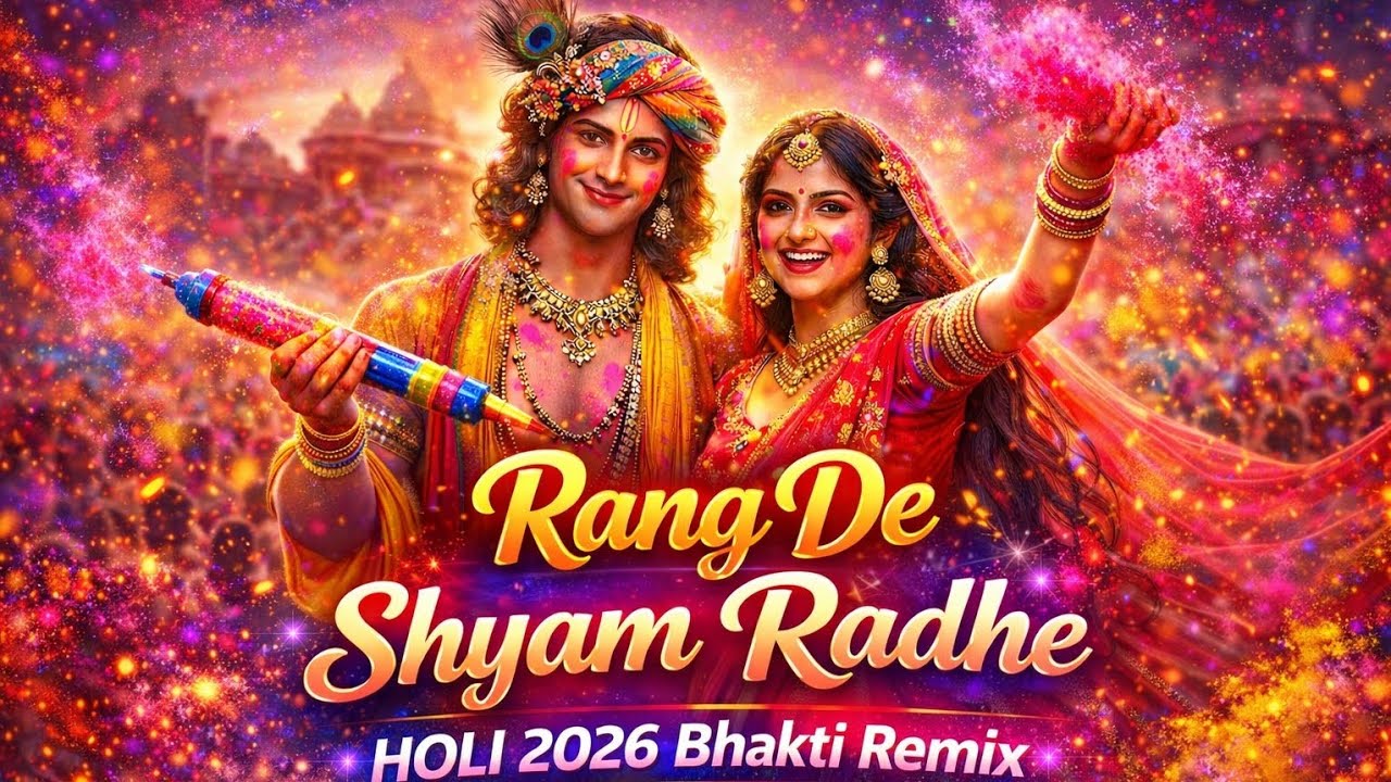 🎨 Rang De Shyam Radhe 2026 💛 | Holi Bhakti Mashup 🔥 | Brij Ki Sabse Badi Holi 🌸