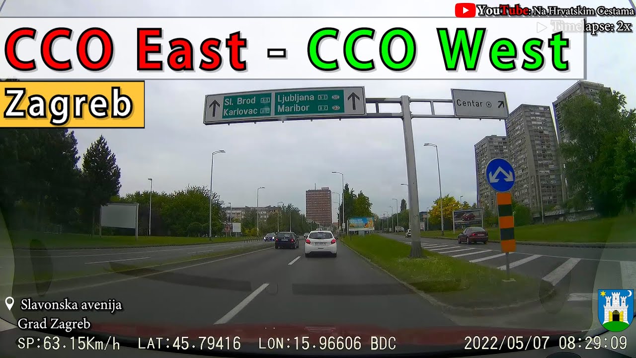 Vožnja kroz Zagreb: Od CCO East do CCO West (Slavonska i Zagrebačka avenija)