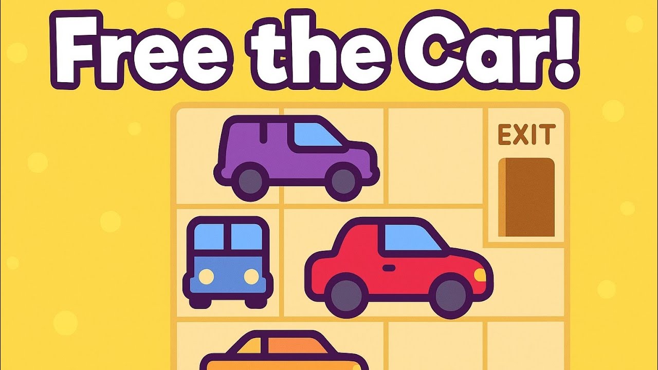 Help the Red Car Escape! 🚗💨 | Fun Car Puzzle for Kids