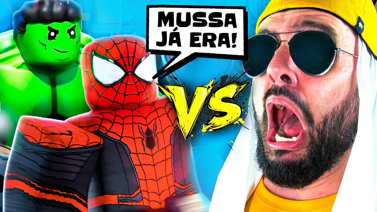 SUPER-HERÓIS querem BATALHA DE RIMA contra o MUSSA!