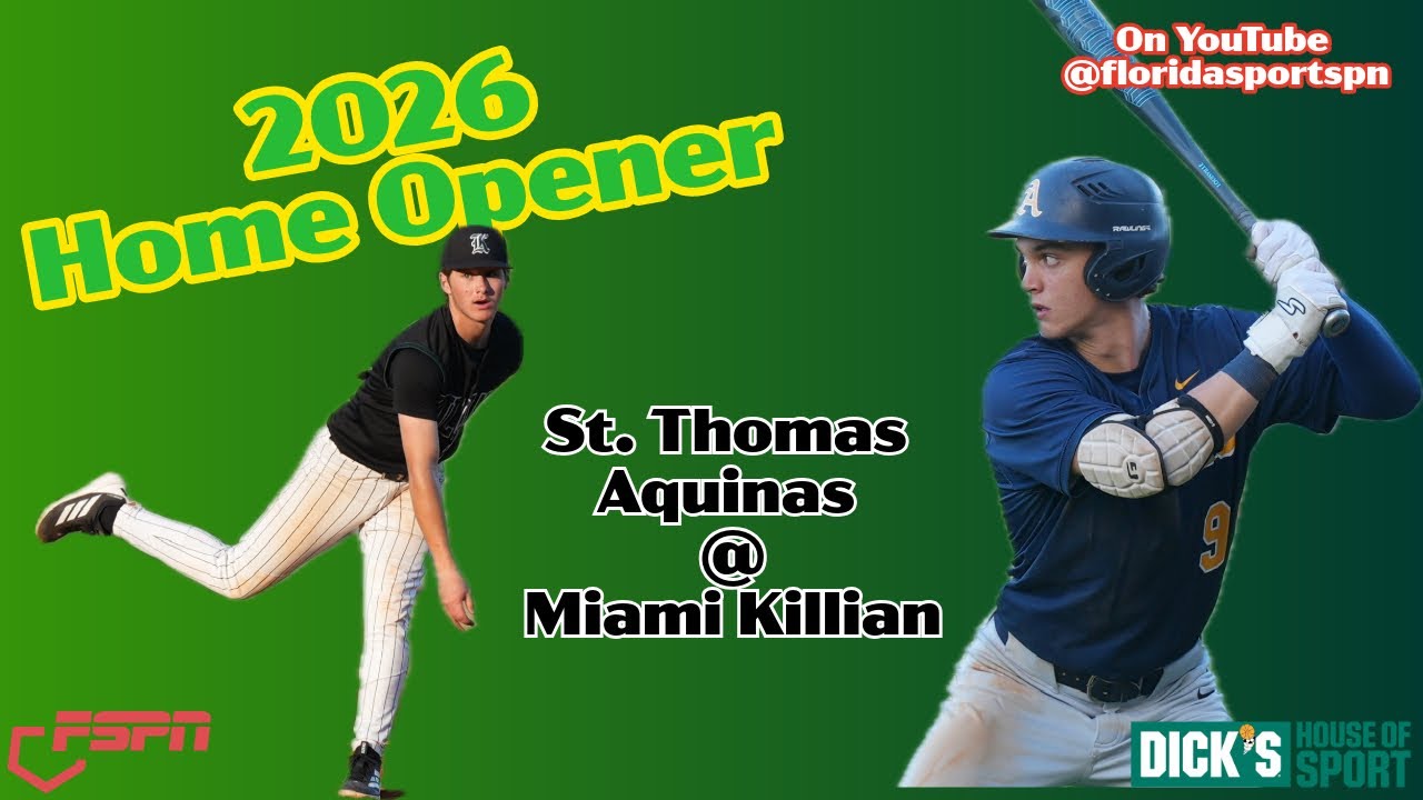 2026 Killian Cougars Home Opener vs St.Thomas Aquinas #fspn #baseball #sports #highschoolbaseball 