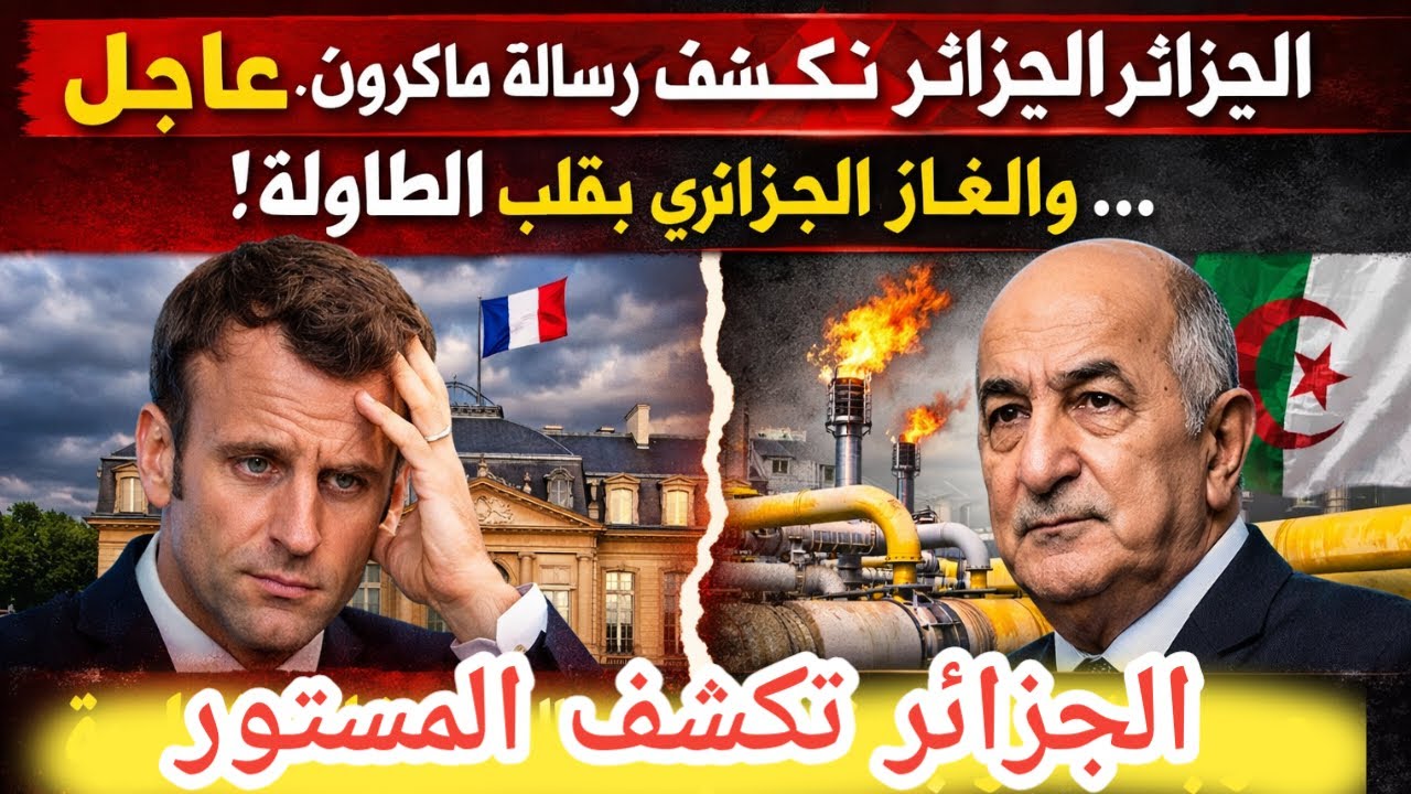 عاجل: الجزائر تكشف رسالة ماكرون السرّية… والغاز الجزائري يقلب الطاولة!