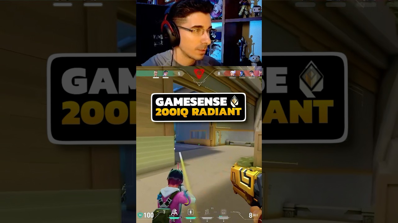 This is Gamesense of 1 Top Radiant ( 5-8 ) 🏆 valorant gameplay highlights daily live clips clutch