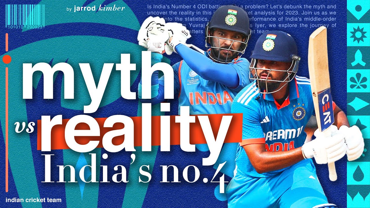India's Number 4 ODI Batting: Myth vs. Reality | Cricket Analysis 2023 | #odiworldcup2023